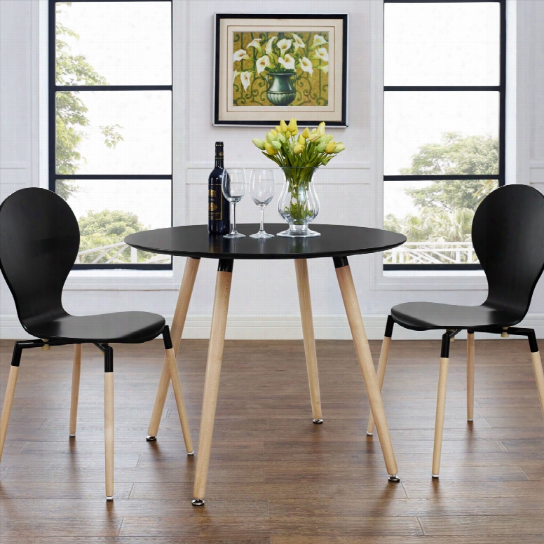 Track Cirrcular Dining Table In Black