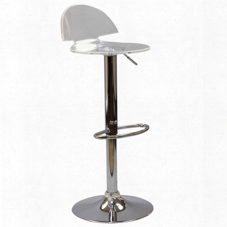 Translucent Bar Stool In Clear