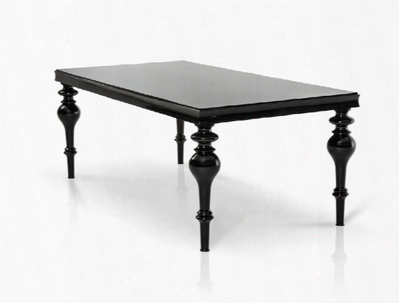 Versus Bella Transitional Black Dining Table