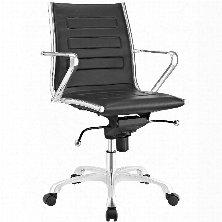 Ascend Mid Back Office Chair In Black