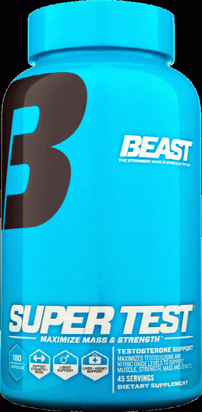 Beast Sports Nutrition Super Test - 180 Rapid Release Capsules