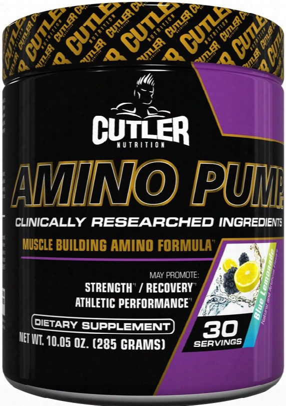 Cutler Nutrition Amino Pump - 30 Servings Blue Lemonade