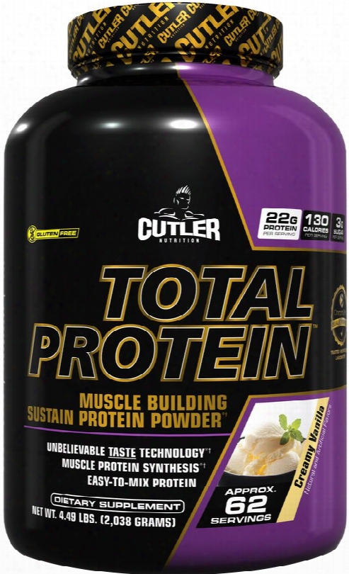 Cutler Nutrition Total Protein - 62 Servings Creamy Vanilla