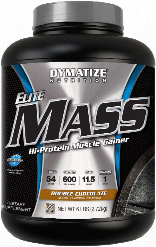 Dymatize Elite Mass - 6lbs Double Chocolate