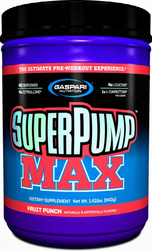 Gaspari Nutrition Superpump Max - 40 Servings Fruit Punch