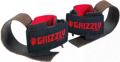 Grizzly Fitness Deluxe Leather Lifting Straps - 1 Pair