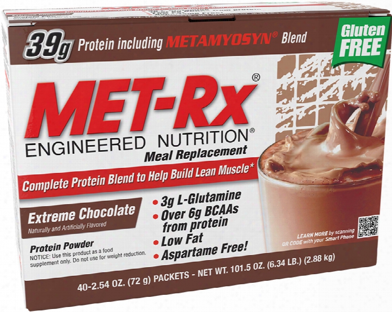 Met-rx Meal Replacement - 40 Packets Extreme Chocolate