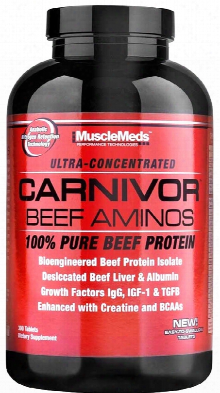 Musclemeds Carnivor Beef Aminos - 300 Tablets