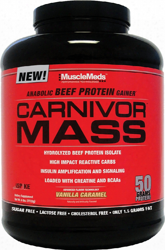 Musclemeds Carnivor Mass - 6lbs Vanilla Caramel