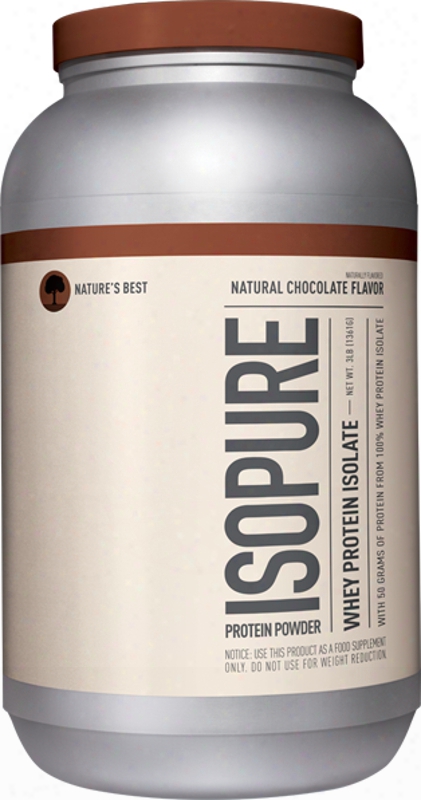 Nature's Best Natural Isopure - 3lbs Natural Chocolate