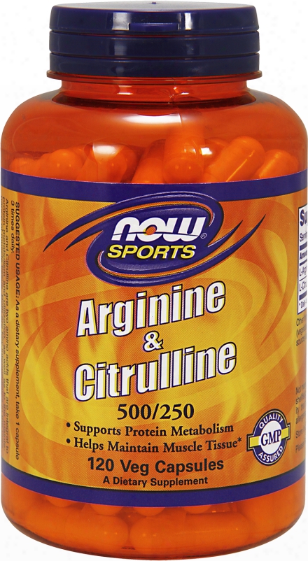 Now Foods Arginine & Citrulline 500/250 - 120 Capsules