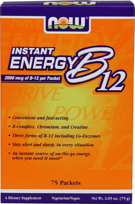Now Foods B-12 Instant Energy - 75 Packets
