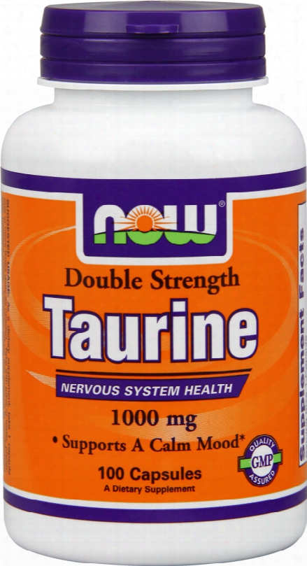 Now Foods Double Strength Taurine - 100 Capsules