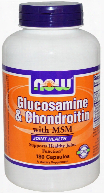 Now Foods Glucosamine & Chondroitin Plus Msm - 180 Capsules