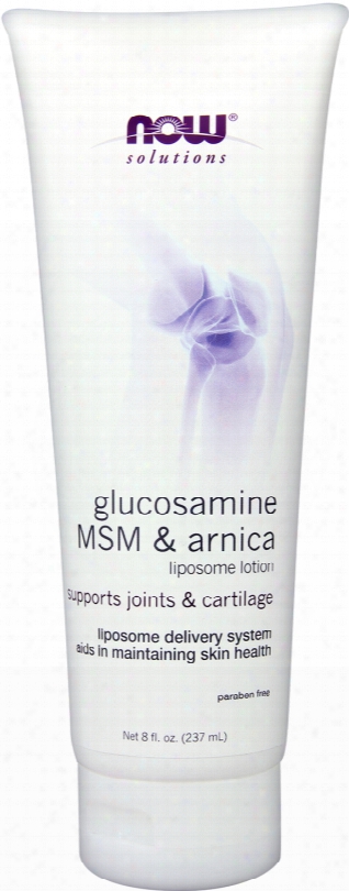 Now Foods Gluco5amine, Msm & Arnica Liposome Lotion - 8 Fl. Oz.