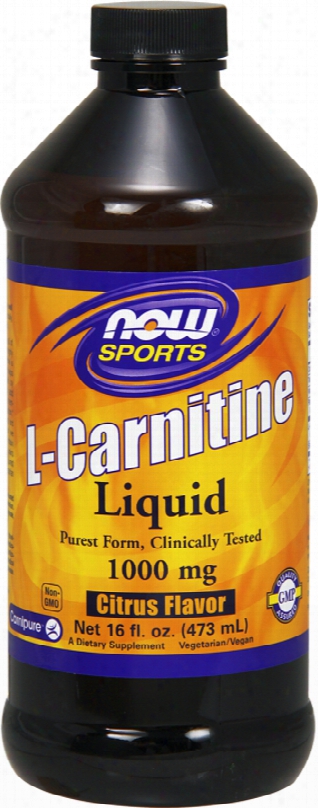 Now Foods L-carnitine Liquid - 16 Fl. Oz Citrus Flavor