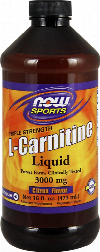 Now Foods Liquid Carnitine - Triple Strength - 16 Fl. Oz. (473ml)