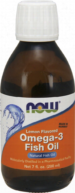 Now Foods Omega-3 Fish Oil - 7 Fl. Oz. Lemon