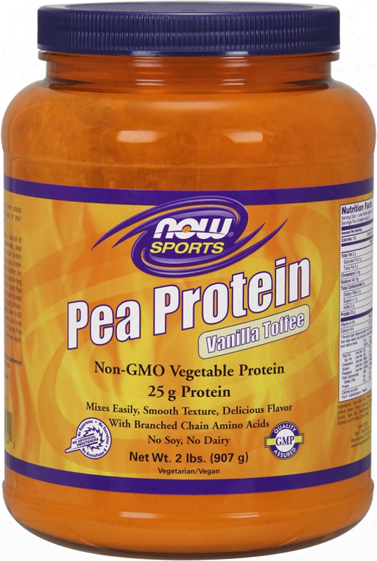 Now Foods Pea Prorein - Vanilla Toffee 2lbs