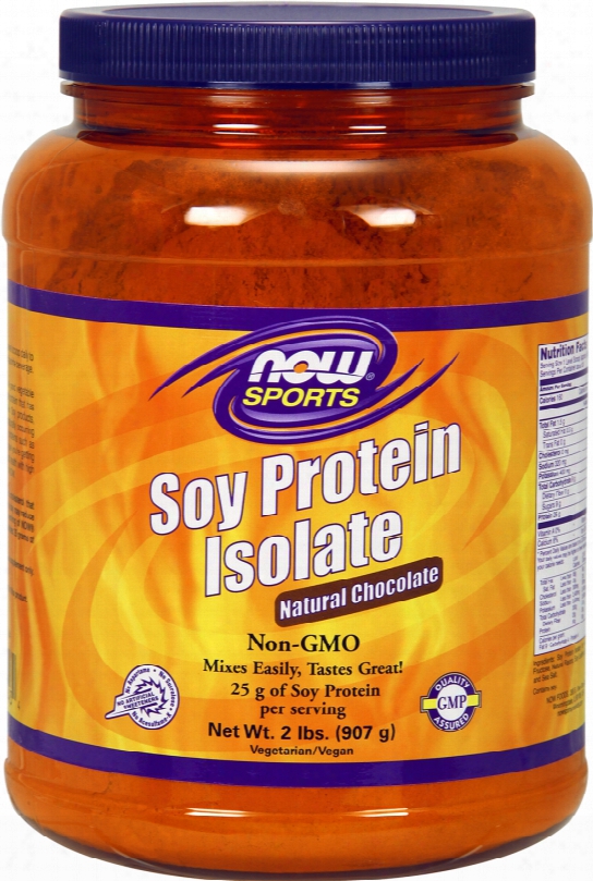 Now Foods Soy Protein Isolate - 2lbs Natural Chocolate
