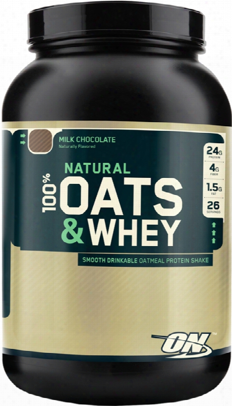 Optimum Nutrition Natural 100% Oats  & Whey - 3lbs Milk Chocolate