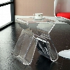 Magazine Acrylic Side Table in Clear