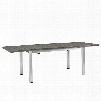 Shore Outdoor Patio Wood Dining Table in Silver Gray