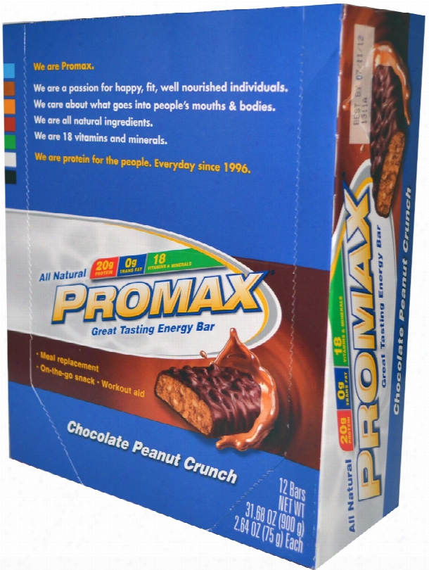 Promax Protein Bar - Box Of 12 Chocolate Peanut Crunch