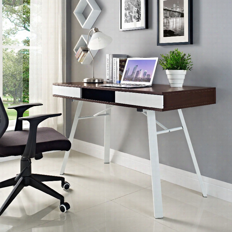 Stir Office Desk In Cherry