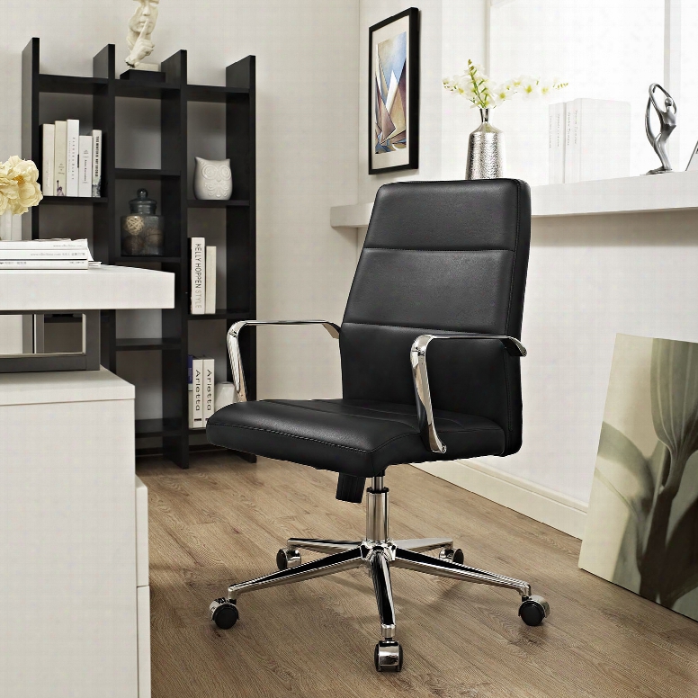 Stride Mid Back Office Chair In Black