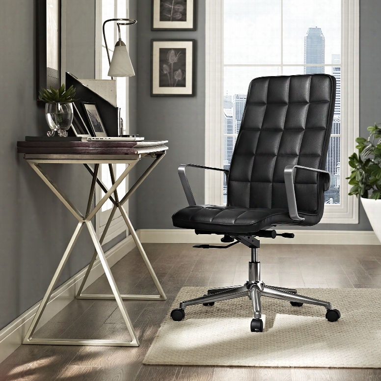 Tile Highb Ack Office Chair In Black