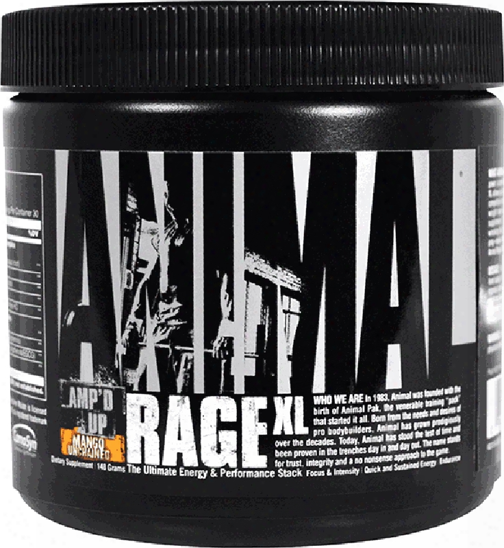 Universal Nutrition Animal Rage Xl - 30 Servings Mango Unchained