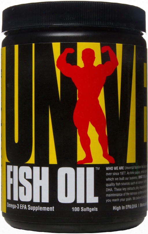 Univeesal Nutrition Fish Oil - 100 Softgels