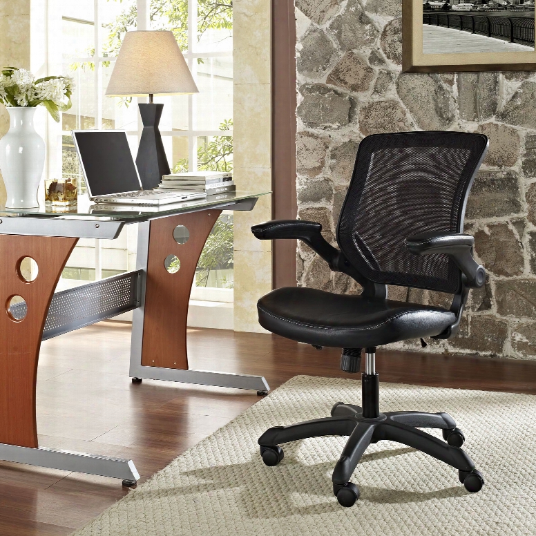 Veer Vinyl Office Chair In Black