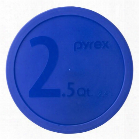 2.5-qt Round Storage Plastic Lid, Blue