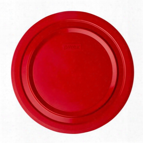 4.75-qt Round Plastic Lid, Red