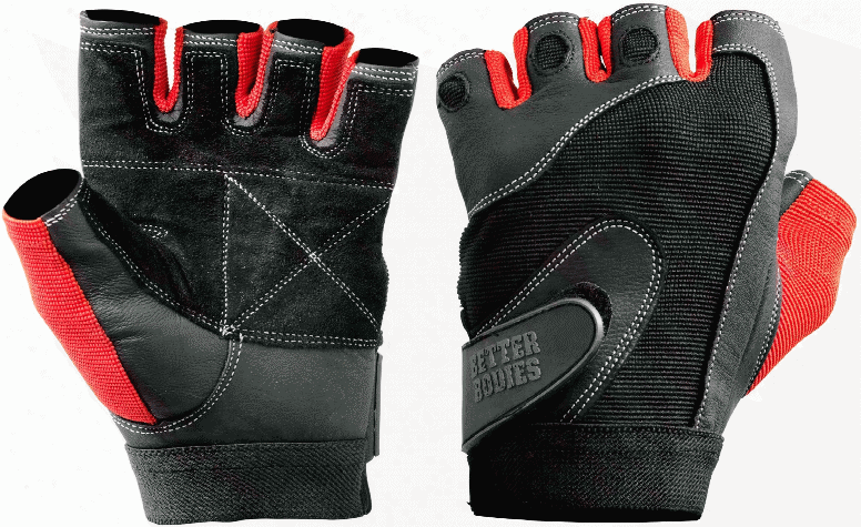 Better Bodies Pro Lifting Gloves - Black/red Small