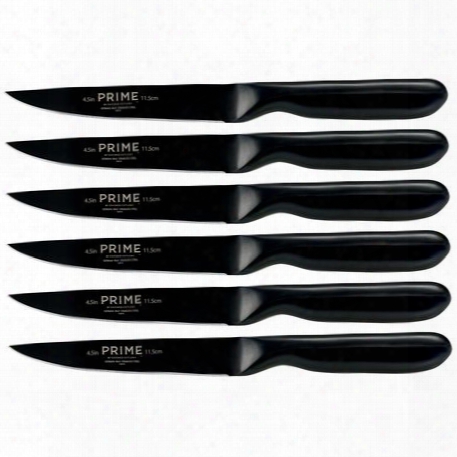 Black Oxide 6-pc Steak Knife Set