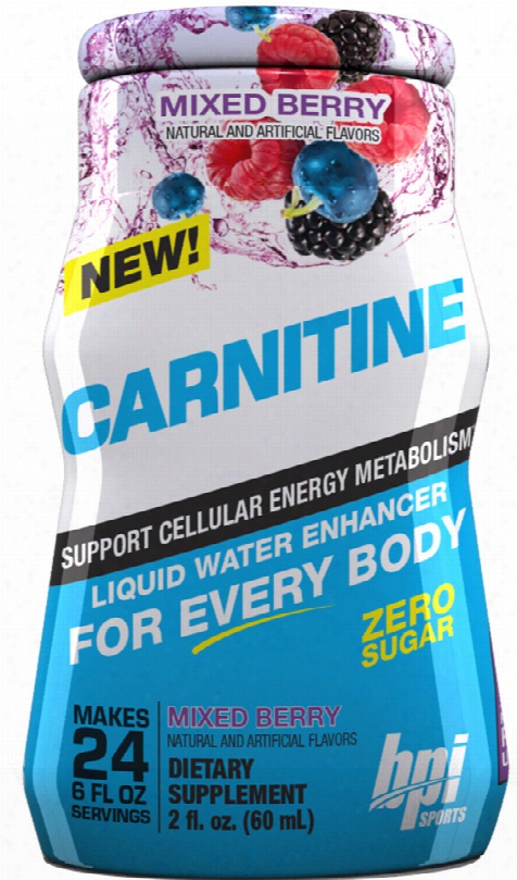 Bpi Sports Carnitine Liquid Water Enhancer - 6 Pack (24sv Per Bottle)