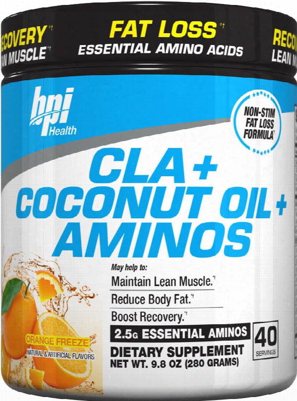 Bpi Sports Cla + Coconut Oils + Aminos - 40 Servings Orange Freeze