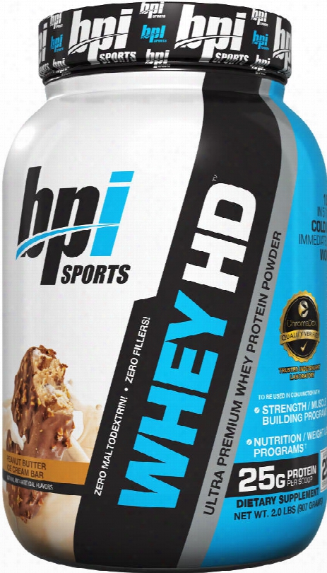 Bpi Sports Whey-hd - 1.7lbs Peanut Butter Ice Cream Bar