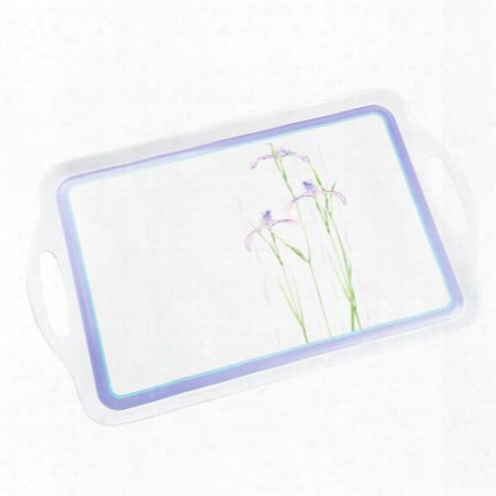 Coordinates Shadow Iris Melamine Serving Tray