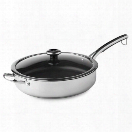 Copper Confidence Core␞ Stainless Steel 5-qt Non-stick Saut Clean Pan W/ Lid