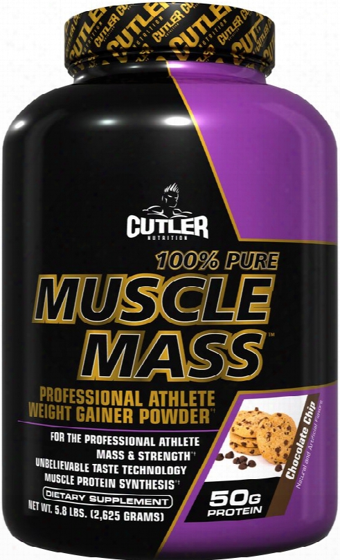 Cutler Nutrition 100% Pure Muscle Mass - 5.8lbs Chocolate Chip