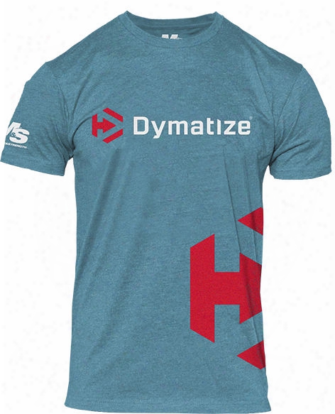 Dymatize Icon Side Logo T-shirt - Blue Medium