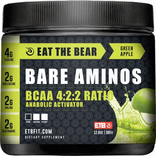 Eat The Bear Bare Aminos - 30 Serivngs Green Apple