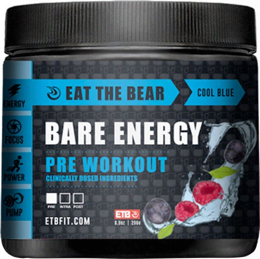 Eat The Bear Bare Energy - 30 Servings Cool Blue