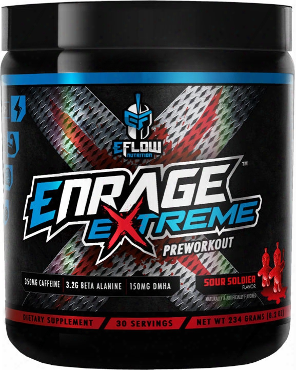 Eflow Nutrition Enrage Extreme - 30 Servings Sour Soldier