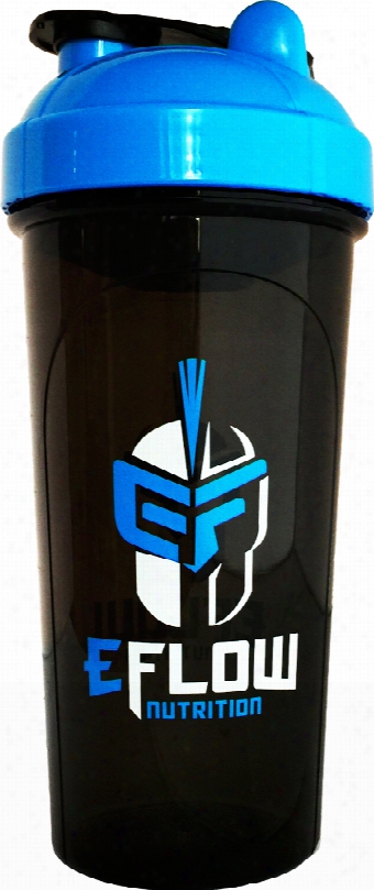 Eflow Nutrition Shaker Bottle - 24oz Black/blue