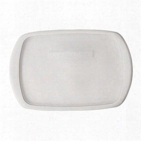 French White 3-qt Oblong Casserole Plastic Lid